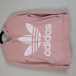 Adidas Pink Hoodie with White Logo